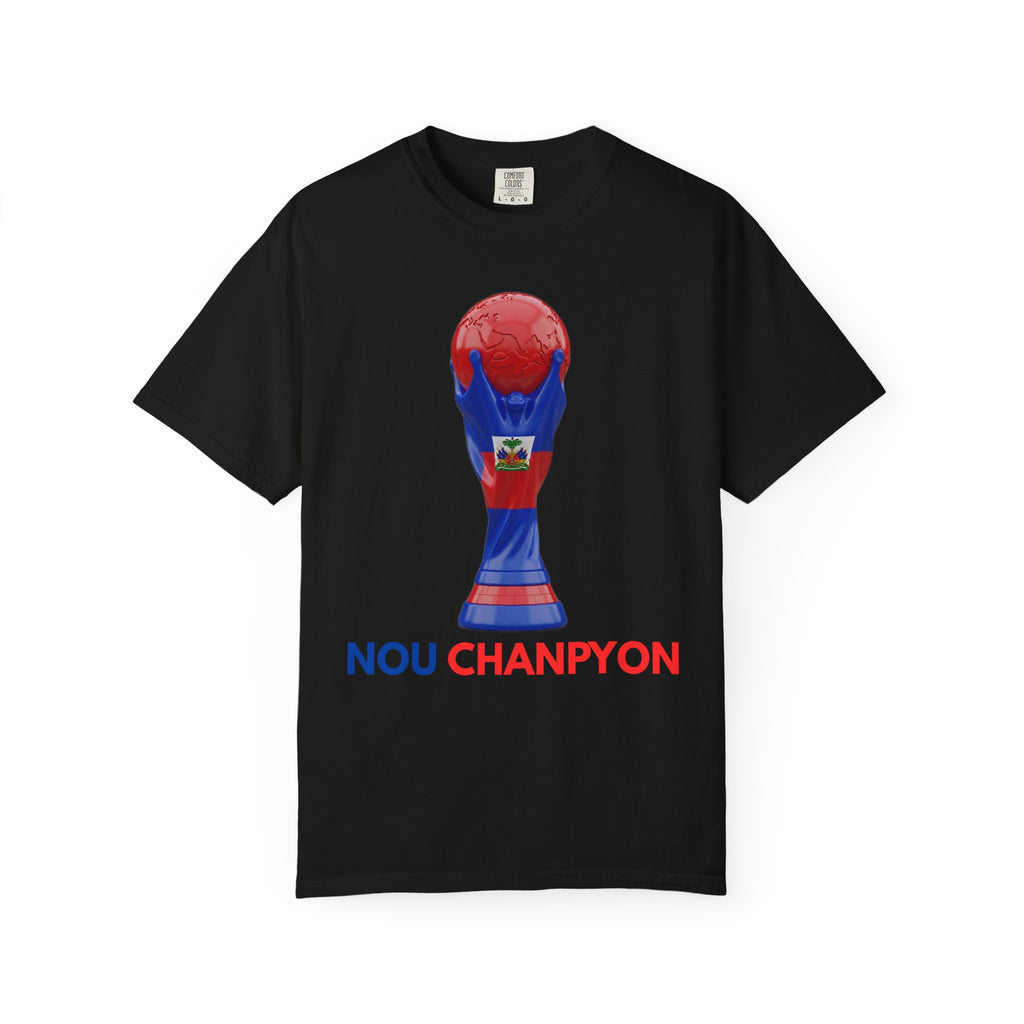 Haiti World Cup Trophy T-Shirt — "Nou Chanpyon" / Grenadye Alaso Pride Tee